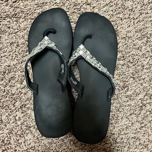 Yellow Box Black and Silver Sandals